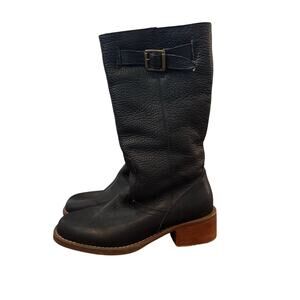 Vintage Tommy Hilfiger Campus Navy leather Boots